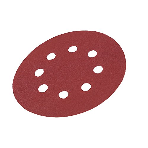 Hyuduo Professionelle 10pcs 125 Mm Rote Schleifscheiben 8 Loch 601000# Grit Sandpapiere Zur Reparatur von Hardware (320#) von Hyuduo