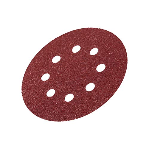 Hyuduo Professionelle 10pcs 125 Mm Rote Schleifscheiben 8 Loch 601000# Grit Sandpapiere Zur Reparatur von Hardware (80#) von Hyuduo