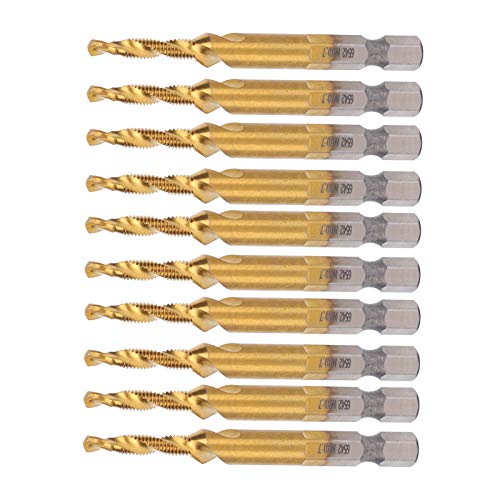 Hyuduo Schraubenhöhle Hochgeschwindigkeitsstahlbohrer Bits Sechskant Shank -Tippwerkzeug für Gewinde Tippen Spiralbündel Set 10 Pcs für Handwerkzeug Hyuduo Schraubenhöhle Hochgeschwindigkeitsstahlbohrer Bits Sechskant Shank -Tippwerkzeug für Gewinde Tippen Spiralbündel Set 10 Pcs für Handwerkzeug von Hyuduo