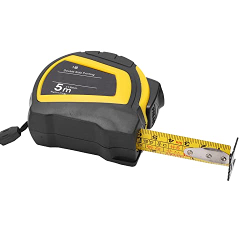 Hyuduo Stahlmessband Hohe Genauigkeit Auto -Lock -Messwerkzeug für Holzbearbeitung 16,4ftx0,7in, ABS + Stahlmaterial von Hyuduo