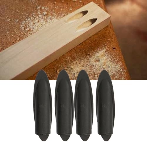 Hyuduo Stopfen für Taschenlochlehre, 100 Stück 9,5 Mm Kunststoff-Schräglochöffner, Holzstopfen für Taschenlochlehre, Holzbearbeitungswerkzeug, Körperpiercing-Stecker (Schwarz) von Hyuduo