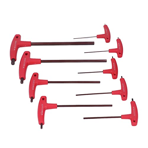 Hyuduo T Handlungsscheiben-Set, 9pcs Hex-Schlüsselset, Metrisches Anziehenswerkzeug, Hosen-, Metrik-Sechskantschlüssel, Aufbewahrungsbox, für die Reparatur von Fahrzeugen, Haushaltsbaugruppe, von Hyuduo