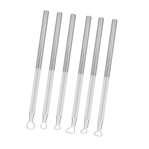 Modellierwerkzeug, 6 Stück Carving Tools Clay Keramik Sculpting Ton ​Werkzeug Töpferwerkzeug Doppelseitige Werkzeuge für Schlammprägung Modellierung Glätten von Hyuduo