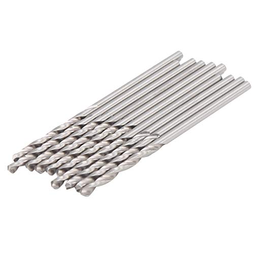 Spiralbohrer-Set, 10-teiliges Schnellarbeitsstahl-Kobaltbohrer-Set, 1,75 Mm/0,07 Zoll Spiralbohrer, Kleiner Gerader Schaft, Perlenbohren, Stiftschraubstöcke von Hyuduo