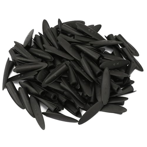 Stopfen für Taschenlochlehre, 100 Stück 9,5 Mm Kunststoff-Schräglochöffner, Holzstopfen für Taschenlochlehre, Holzbearbeitungswerkzeug, Körperpiercing-Stecker (Schwarz) von Hyuduo