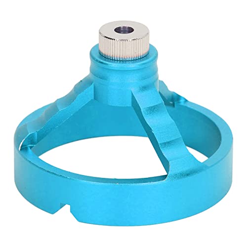 Vertikaler Lochpunsch -Locator, Holzbearbeitungsführer -Schablone 3 in 1 mit 6 Bohrrohrbuchsen, Aluminiumlegierung, Genaue Ausrichtung, Einfacher Betrieb, Mehrere Anwendungen (BLUE) von Hyuduo
