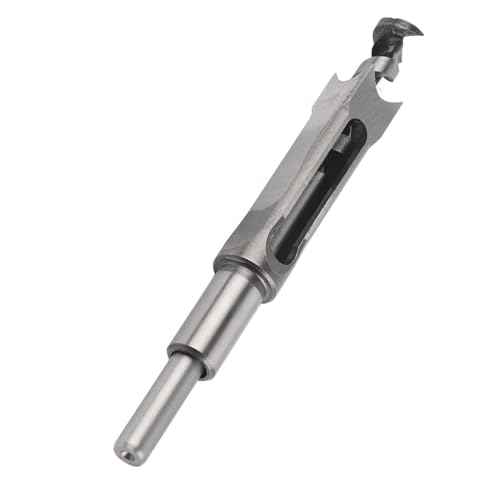 Woodworker Square Hole Drill Bits, 20 Mm Lager Steel Square Hole Drill Bits Cutter, Woodworking Hole Saw Einsteckmeißel Bohrer Kit Tool Bits für die Holzbearbeitung von Hyuduo