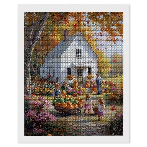 Diamond Painting Bauernhof Häuser, 5D Diamant Painting Bilder, DIY Diamanten Malerei Erwachsene und Kinder, Gem Art Mosaikherstellung Bastelset für Haus Wand Dekoration Geschenke 90x120 cm e-572 Diamond Painting Bauernhof Häuser, 5D Diamant Painting Bilder, DIY Diamanten Malerei Erwachsene und Kinder, Gem Art Mosaikherstellung Bastelset für Haus Wand Dekoration Geschenke 90x120 cm e-572 von Hyupuanj