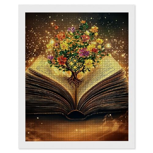 Diamond Painting Das Zauberbuch, 5D Diamant Painting Bilder, DIY Diamanten Malerei Erwachsene und Kinder, Gem Art Mosaikherstellung Bastelset für Weihnachts Haus Wand Dekoration Geschenke 35x50cm e548 Diamond Painting Das Zauberbuch, 5D Diamant Painting Bilder, DIY Diamanten Malerei Erwachsene und Kinder, Gem Art Mosaikherstellung Bastelset für Weihnachts Haus Wand Dekoration Geschenke 35x50cm e548 von Hyupuanj