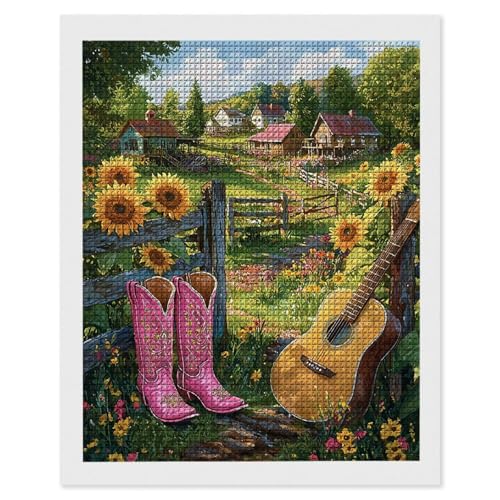 Diamond Painting Erwachsene Bauernhof Sonnenblumen, 5D Diamant Painting Bilder, DIY Diamanten Stickerei Mosaikherstellung Bastelset Geeignet Als Geschenk, Als Home Wanddekorationen 60x80cm r-571 Diamond Painting Erwachsene Bauernhof Sonnenblumen, 5D Diamant Painting Bilder, DIY Diamanten Stickerei Mosaikherstellung Bastelset Geeignet Als Geschenk, Als Home Wanddekorationen 60x80cm r-571 von Hyupuanj