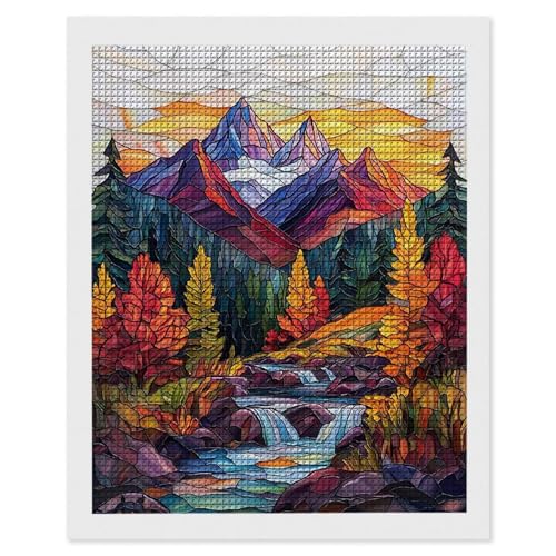 Diamond Painting Erwachsene Berg Fluss, 5D Diamant Painting Bilder, DIY Diamanten Stickerei Mosaikherstellung Bastelset Geeignet Als Geschenk, Entspannung und Als Home Wanddekorationen 60x80cm r-659 Diamond Painting Erwachsene Berg Fluss, 5D Diamant Painting Bilder, DIY Diamanten Stickerei Mosaikherstellung Bastelset Geeignet Als Geschenk, Entspannung und Als Home Wanddekorationen 60x80cm r-659 von Hyupuanj