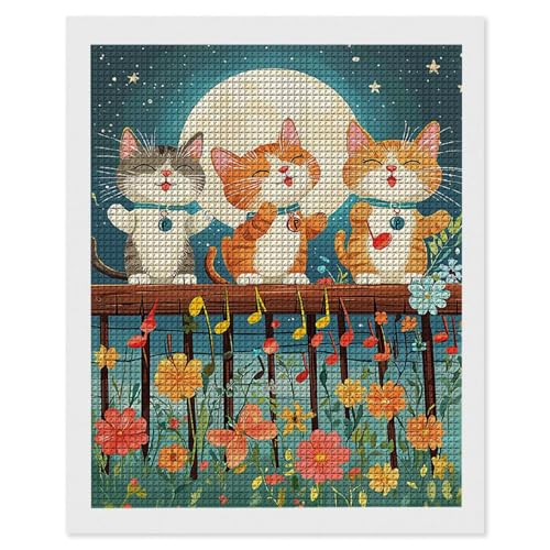 Diamond Painting Erwachsene Katze Mond, 5D Diamant Painting Bilder, DIY Diamanten Stickerei Mosaikherstellung Bastelset Geeignet Als Geschenk, Entspannung und Als Home Wanddekorationen 90x120cm r-498 Diamond Painting Erwachsene Katze Mond, 5D Diamant Painting Bilder, DIY Diamanten Stickerei Mosaikherstellung Bastelset Geeignet Als Geschenk, Entspannung und Als Home Wanddekorationen 90x120cm r-498 von Hyupuanj