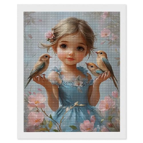 Diamond Painting Erwachsene Mädchen Vögel, 5D Diamant Painting Bilder, DIY Diamanten Stickerei Mosaikherstellung Bastelset Geeignet Als Geschenk, Entspannung und Als Home Wanddekorationen 35x50cm r579 Diamond Painting Erwachsene Mädchen Vögel, 5D Diamant Painting Bilder, DIY Diamanten Stickerei Mosaikherstellung Bastelset Geeignet Als Geschenk, Entspannung und Als Home Wanddekorationen 35x50cm r579 von Hyupuanj