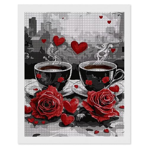 Diamond Painting Erwachsene Rose Kaffee, 5D Diamant Painting Bilder, DIY Diamanten Stickerei Mosaikherstellung Bastelset Geeignet Als Geschenk, Entspannung und Als Home Wanddekorationen 80x110cm r-511 Diamond Painting Erwachsene Rose Kaffee, 5D Diamant Painting Bilder, DIY Diamanten Stickerei Mosaikherstellung Bastelset Geeignet Als Geschenk, Entspannung und Als Home Wanddekorationen 80x110cm r-511 von Hyupuanj
