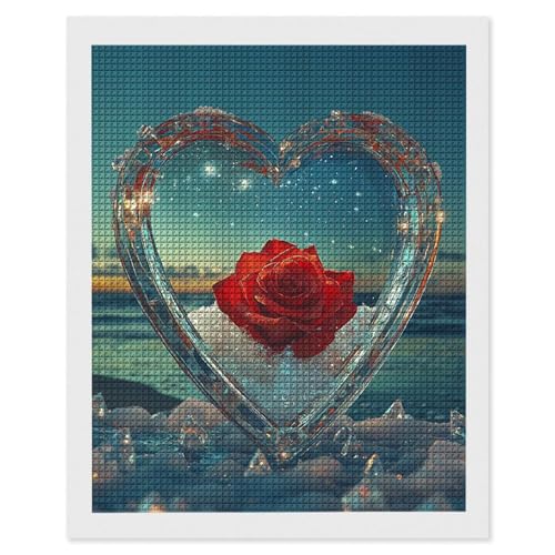 Diamond Painting Erwachsene Rose Liebe, 5D Diamant Painting Bilder, DIY Diamanten Stickerei Mosaikherstellung Bastelset Geeignet Als Geschenk, Entspannung und Als Home Wanddekorationen 80x110cm r-499 Diamond Painting Erwachsene Rose Liebe, 5D Diamant Painting Bilder, DIY Diamanten Stickerei Mosaikherstellung Bastelset Geeignet Als Geschenk, Entspannung und Als Home Wanddekorationen 80x110cm r-499 von Hyupuanj