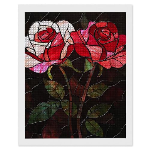 Diamond Painting Erwachsene Rose Rot, 5D Diamant Painting Bilder, DIY Diamanten Stickerei Mosaikherstellung Bastelset Geeignet Als Geschenk, Zur Entspannung und Als Home Wanddekorationen 70x90cm r-507 Diamond Painting Erwachsene Rose Rot, 5D Diamant Painting Bilder, DIY Diamanten Stickerei Mosaikherstellung Bastelset Geeignet Als Geschenk, Zur Entspannung und Als Home Wanddekorationen 70x90cm r-507 von Hyupuanj