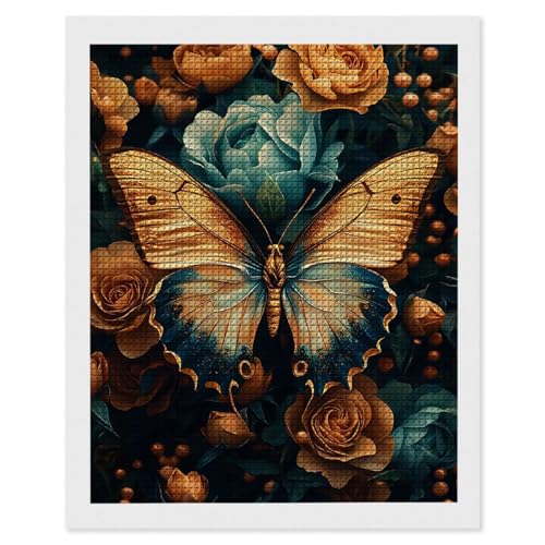 Diamond Painting Erwachsene Rose Schmetterling, 5D Diamant Painting Bilder, DIY Diamanten Stickerei Mosaikherstellung Bastelset Geeignet Als Geschenk, Als Home Wanddekorationen 80x110cm r-506 Diamond Painting Erwachsene Rose Schmetterling, 5D Diamant Painting Bilder, DIY Diamanten Stickerei Mosaikherstellung Bastelset Geeignet Als Geschenk, Als Home Wanddekorationen 80x110cm r-506 von Hyupuanj