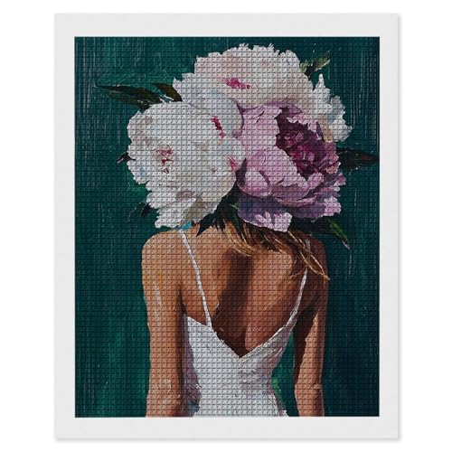 Diamond Painting Frauen Blumen, 5D Diamant Painting Bilder, DIY Diamanten Malerei Erwachsene und Kinder, Gem Art Mosaikherstellung Bastelset für Weihnachts Haus Wand Dekoration Geschenke 90x120cm e600 Diamond Painting Frauen Blumen, 5D Diamant Painting Bilder, DIY Diamanten Malerei Erwachsene und Kinder, Gem Art Mosaikherstellung Bastelset für Weihnachts Haus Wand Dekoration Geschenke 90x120cm e600 von Hyupuanj