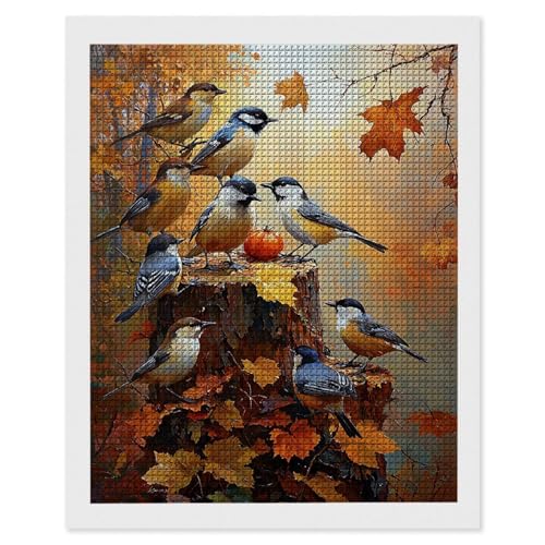 Diamond Painting Herbst Vogel, 5D Diamant Painting Bilder, DIY Diamanten Malerei Erwachsene und Kinder, Gem Art Mosaikherstellung Bastelset für Weihnachts Haus Wand Dekoration Geschenke 40x50 cm e-628 Diamond Painting Herbst Vogel, 5D Diamant Painting Bilder, DIY Diamanten Malerei Erwachsene und Kinder, Gem Art Mosaikherstellung Bastelset für Weihnachts Haus Wand Dekoration Geschenke 40x50 cm e-628 von Hyupuanj