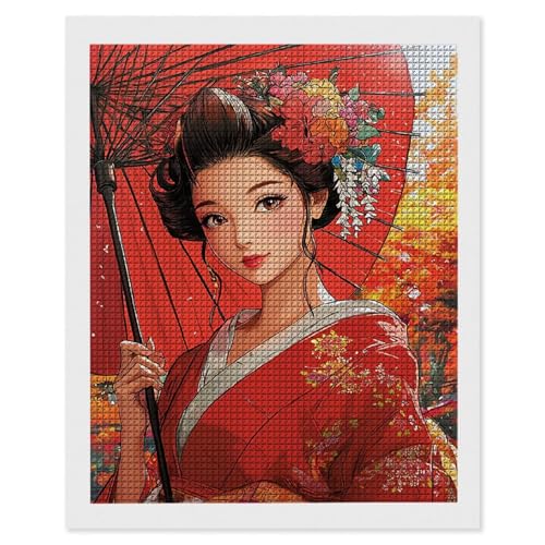 Diamond Painting Japanische Geisha, 5D Diamant Painting Bilder, DIY Diamanten Malerei Erwachsene und Kinder, Gem Art Mosaikherstellung Bastelset für Haus Wand Dekoration Geschenke 70x90 cm e-633 Diamond Painting Japanische Geisha, 5D Diamant Painting Bilder, DIY Diamanten Malerei Erwachsene und Kinder, Gem Art Mosaikherstellung Bastelset für Haus Wand Dekoration Geschenke 70x90 cm e-633 von Hyupuanj