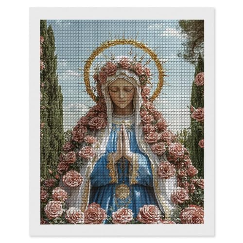 Diamond Painting Jungfrau Rose, 5D Diamant Painting Bilder, DIY Diamanten Malerei Erwachsene und Kinder, Gem Art Mosaikherstellung Bastelset für Weihnachts Haus Wand Dekoration Geschenke 70x90 cm e677 Diamond Painting Jungfrau Rose, 5D Diamant Painting Bilder, DIY Diamanten Malerei Erwachsene und Kinder, Gem Art Mosaikherstellung Bastelset für Weihnachts Haus Wand Dekoration Geschenke 70x90 cm e677 von Hyupuanj