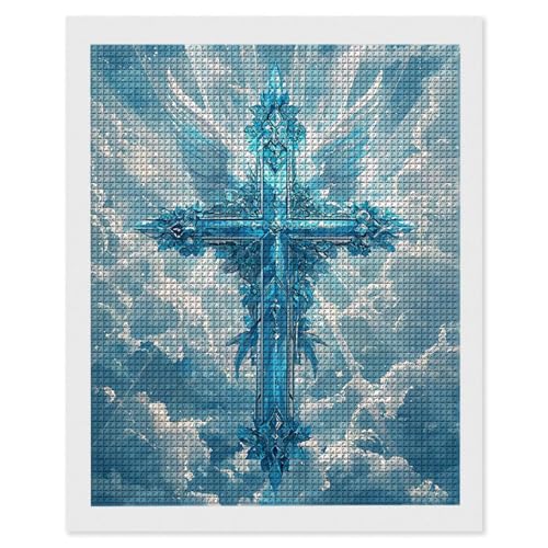 Diamond Painting Kreuz, 5D Diamant Painting Bilder, DIY Diamanten Malerei Erwachsene und Kinder, Gem Art Mosaikherstellung Bastelset für Weihnachts Haus Wand Dekoration Geschenke 35x50 cm e-684 Diamond Painting Kreuz, 5D Diamant Painting Bilder, DIY Diamanten Malerei Erwachsene und Kinder, Gem Art Mosaikherstellung Bastelset für Weihnachts Haus Wand Dekoration Geschenke 35x50 cm e-684 von Hyupuanj