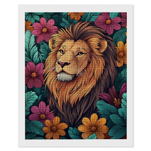 Diamond Painting Löwenblumen, 5D Diamant Painting Bilder, DIY Diamanten Malerei Erwachsene und Kinder, Gem Art Mosaikherstellung Bastelset für Weihnachts Haus Wand Dekoration Geschenke 50x70 cm e-681 Diamond Painting Löwenblumen, 5D Diamant Painting Bilder, DIY Diamanten Malerei Erwachsene und Kinder, Gem Art Mosaikherstellung Bastelset für Weihnachts Haus Wand Dekoration Geschenke 50x70 cm e-681 von Hyupuanj