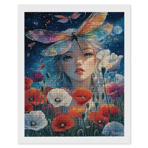 Diamond Painting Mädchen Dragonfly, 5D Diamant Painting Bilder, DIY Diamanten Malerei Erwachsene und Kinder, Gem Art Mosaikherstellung Bastelset für Haus Wand Dekoration Geschenke 80x110 cm e-580 Diamond Painting Mädchen Dragonfly, 5D Diamant Painting Bilder, DIY Diamanten Malerei Erwachsene und Kinder, Gem Art Mosaikherstellung Bastelset für Haus Wand Dekoration Geschenke 80x110 cm e-580 von Hyupuanj