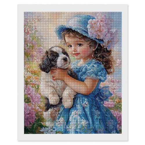 Diamond Painting Mädchen Hund, 5D Diamant Painting Bilder, DIY Diamanten Malerei Erwachsene und Kinder, Gem Art Mosaikherstellung Bastelset für Weihnachts Haus Wand Dekoration Geschenke 80x110 cm e576 Diamond Painting Mädchen Hund, 5D Diamant Painting Bilder, DIY Diamanten Malerei Erwachsene und Kinder, Gem Art Mosaikherstellung Bastelset für Weihnachts Haus Wand Dekoration Geschenke 80x110 cm e576 von Hyupuanj