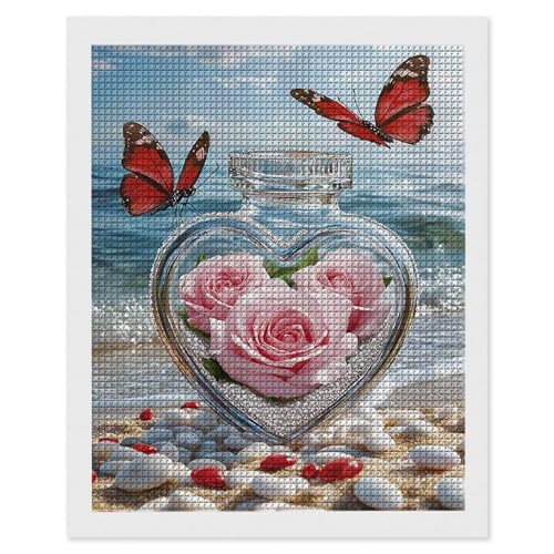 Diamond Painting Rose Strand, 5D Diamant Painting Bilder, DIY Diamanten Malerei Erwachsene und Kinder, Gem Art Mosaikherstellung Bastelset für Weihnachts Haus Wand Dekoration Geschenke 80x110 cm e-516 Diamond Painting Rose Strand, 5D Diamant Painting Bilder, DIY Diamanten Malerei Erwachsene und Kinder, Gem Art Mosaikherstellung Bastelset für Weihnachts Haus Wand Dekoration Geschenke 80x110 cm e-516 von Hyupuanj