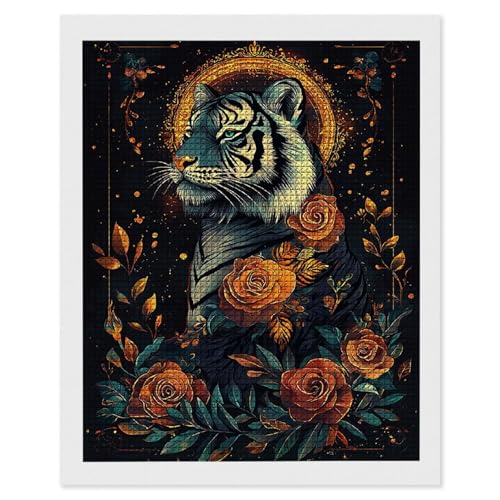 Diamond Painting Rose Tiger, 5D Diamant Painting Bilder, DIY Diamanten Malerei Erwachsene und Kinder, Gem Art Mosaikherstellung Bastelset für Weihnachts Haus Wand Dekoration Geschenke 20x30 cm e-513 Diamond Painting Rose Tiger, 5D Diamant Painting Bilder, DIY Diamanten Malerei Erwachsene und Kinder, Gem Art Mosaikherstellung Bastelset für Weihnachts Haus Wand Dekoration Geschenke 20x30 cm e-513 von Hyupuanj