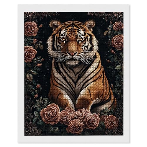 Diamond Painting Rose Tiger, 5D Diamant Painting Bilder, DIY Diamanten Malerei Erwachsene und Kinder, Gem Art Mosaikherstellung Bastelset für Weihnachts Haus Wand Dekoration Geschenke 35x50 cm e-512 Diamond Painting Rose Tiger, 5D Diamant Painting Bilder, DIY Diamanten Malerei Erwachsene und Kinder, Gem Art Mosaikherstellung Bastelset für Weihnachts Haus Wand Dekoration Geschenke 35x50 cm e-512 von Hyupuanj