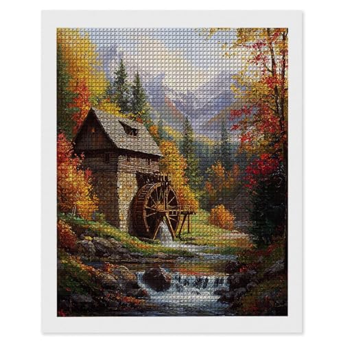 Diamond Painting Wald Häuser, 5D Diamant Painting Bilder, DIY Diamanten Malerei Erwachsene und Kinder, Gem Art Mosaikherstellung Bastelset für Weihnachts Haus Wand Dekoration Geschenke 20x30 cm e-656 Diamond Painting Wald Häuser, 5D Diamant Painting Bilder, DIY Diamanten Malerei Erwachsene und Kinder, Gem Art Mosaikherstellung Bastelset für Weihnachts Haus Wand Dekoration Geschenke 20x30 cm e-656 von Hyupuanj