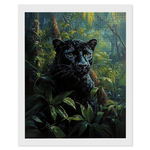 Diamond Painting Wald Schwarzer Panther, 5D Diamant Painting Bilder, DIY Diamanten Malerei Erwachsene und Kinder, Gem Art Mosaikherstellung Bastelset für Haus Wand Dekoration Geschenke 20x30 cm e-641 Diamond Painting Wald Schwarzer Panther, 5D Diamant Painting Bilder, DIY Diamanten Malerei Erwachsene und Kinder, Gem Art Mosaikherstellung Bastelset für Haus Wand Dekoration Geschenke 20x30 cm e-641 von Hyupuanj