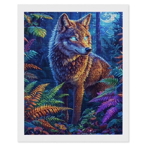 Diamond Painting Wald Wölfe, 5D Diamant Painting Bilder, DIY Diamanten Malerei Erwachsene und Kinder, Gem Art Mosaikherstellung Bastelset für Weihnachts Haus Wand Dekoration Geschenke 20x30 cm e-636 Diamond Painting Wald Wölfe, 5D Diamant Painting Bilder, DIY Diamanten Malerei Erwachsene und Kinder, Gem Art Mosaikherstellung Bastelset für Weihnachts Haus Wand Dekoration Geschenke 20x30 cm e-636 von Hyupuanj