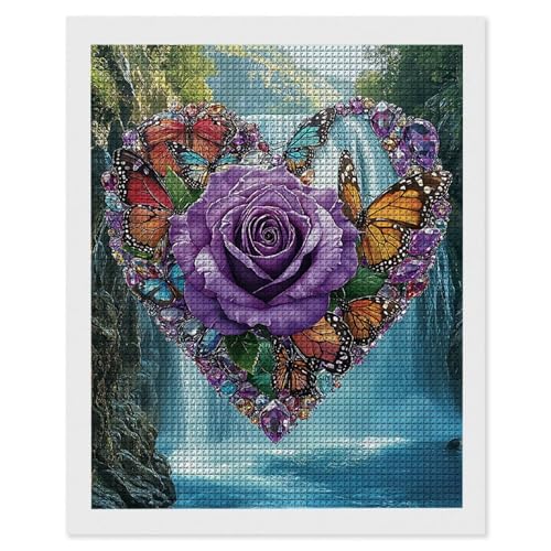 Diamond Painting Wasserfall Rosen, 5D Diamant Painting Bilder, DIY Diamanten Malerei Erwachsene und Kinder, Gem Art Mosaikherstellung Bastelset für Haus Wand Dekoration Geschenke 90x120 cm e-617 Diamond Painting Wasserfall Rosen, 5D Diamant Painting Bilder, DIY Diamanten Malerei Erwachsene und Kinder, Gem Art Mosaikherstellung Bastelset für Haus Wand Dekoration Geschenke 90x120 cm e-617 von Hyupuanj