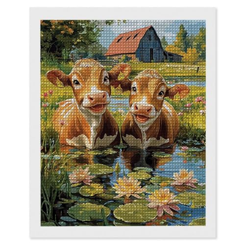 Hyupuanj Diamond Painting Erwachsene Bauernhof Rinder, 5D Diamant Painting Bilder, DIY Diamanten Stickerei Mosaikherstellung Bastelset Geeignet Als Geschenk, Als Home Wanddekorationen 60x80cm r-567 Hyupuanj Diamond Painting Erwachsene Bauernhof Rinder, 5D Diamant Painting Bilder, DIY Diamanten Stickerei Mosaikherstellung Bastelset Geeignet Als Geschenk, Als Home Wanddekorationen 60x80cm r-567 von Hyupuanj