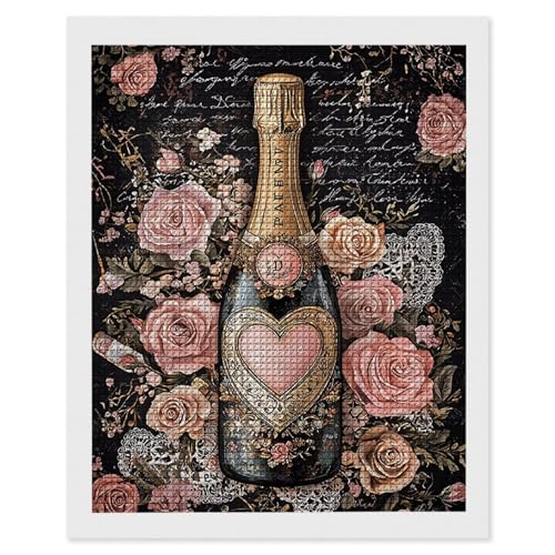 Hyupuanj Diamond Painting Erwachsene Rose Champagner, 5D Diamant Painting Bilder, DIY Diamanten Stickerei Mosaikherstellung Bastelset Geeignet Als Geschenk, Als Home Wanddekorationen 70x90cm r-519 Hyupuanj Diamond Painting Erwachsene Rose Champagner, 5D Diamant Painting Bilder, DIY Diamanten Stickerei Mosaikherstellung Bastelset Geeignet Als Geschenk, Als Home Wanddekorationen 70x90cm r-519 von Hyupuanj