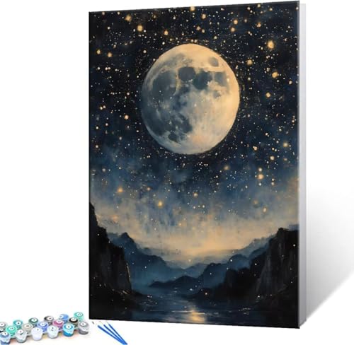 Malen Nach Zahlen Erwachsene, Paint by Numbers Malen Nach Zahlen, DIY Nachthimmel mit Pinseln und Acrylfarben Handgemalt Ölgemälde Leinwand für Home Deko Geschenke, Ohne Rahmen 40x50 cm J-915 Malen Nach Zahlen Erwachsene, Paint by Numbers Malen Nach Zahlen, DIY Nachthimmel mit Pinseln und Acrylfarben Handgemalt Ölgemälde Leinwand für Home Deko Geschenke, Ohne Rahmen 40x50 cm J-915 von Hyupuanj