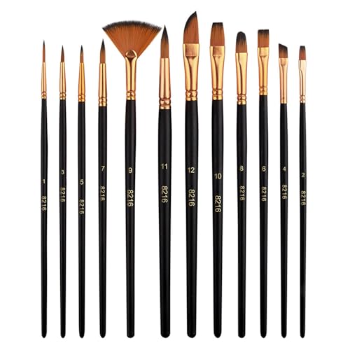 12 Stück Aquarellpinsel, Malerei Ölfarben Brush Set Pinsel Set Künstler Pinsel Sets Pinsel für Acrylfarben Aquarellpinsel Set Aquarell Pinsel für Anfänger Künstler Malliebhaber 12 Stück Aquarellpinsel, Malerei Ölfarben Brush Set Pinsel Set Künstler Pinsel Sets Pinsel für Acrylfarben Aquarellpinsel Set Aquarell Pinsel für Anfänger Künstler Malliebhaber von Hyxodjy