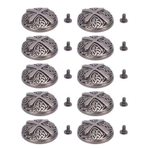 10 Sets 30 -mm -Niet- und Schraubenknöpfe Zinklegierung für Lederkragengurte Handtasche 10 Sets 30 -mm -Niet- und Schraubenknöpfe Zinklegierung für Lederkragengurte Handtasche von Hztyyier