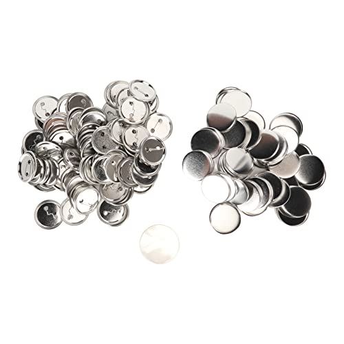 100 Set Blanko Pin Back Button, 50mm Round Button Pin Badge Kit Button Making Supplies für Button Craft DIY (50MM) von Hztyyier