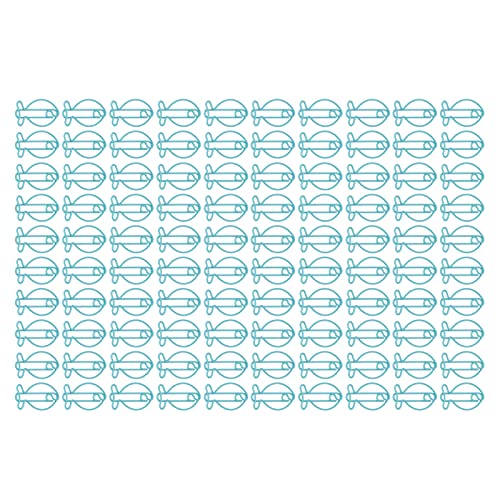 100 Stück Büroklammern Blau Kleine Fischrückenförmige Klammern für Papierkram Ideal für Schule und Büro 100 Stück Büroklammern Blau Kleine Fischrückenförmige Klammern für Papierkram Ideal für Schule und Büro von Hztyyier