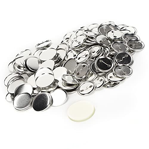 100 Stück Leere Anstecknadeln, 44 Mm, 1,7 Zoll, für DIY-Bastelgeschenke mit Glatter Oberflächenbeständigkeit und Langlebigem Weißblechmaterial von Hztyyier