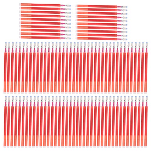 100 Stück Stoffmarker-Nachfüllung, Wärmelöschbare Stoff-Nachfüllungen DIY Leder-Nähzubehör für Stickerei Handarbeiten Quilten(Rot) von Hztyyier
