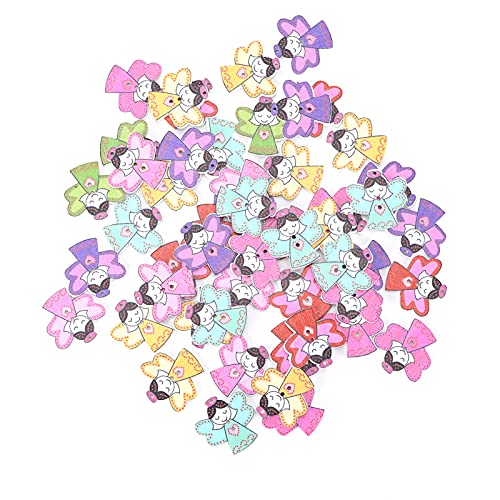 100Pcs Cartoon Engel Holzknöpfe Handwerk Holzverzierung Knöpfe Zum Nähen Scrapbooking Weihnachten DIY Handwerk Dekoration 100Pcs Cartoon Engel Holzknöpfe Handwerk Holzverzierung Knöpfe Zum Nähen Scrapbooking Weihnachten DIY Handwerk Dekoration von Hztyyier