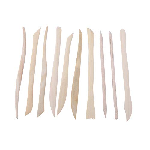 10Pcs Töpfer Werkzeug, Modellierwerkzeuge aus Holz Ton Skulptur Werkzeug Set für Töpferwerkzeug DIY Keramik 10Pcs Töpfer Werkzeug, Modellierwerkzeuge aus Holz Ton Skulptur Werkzeug Set für Töpferwerkzeug DIY Keramik von Hztyyier