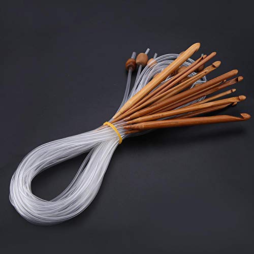 12 Stück Häkelnadeln Carbonized Bamboo Tunesian Afghan Needle Set mit Kunststoffkabel Häkeln Sie Stricknadeln Kit Größe 3 10mm 12 Stück Häkelnadeln Carbonized Bamboo Tunesian Afghan Needle Set mit Kunststoffkabel Häkeln Sie Stricknadeln Kit Größe 3 10mm von Hztyyier