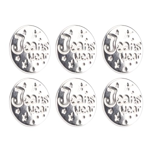 17mm Edelstahlhosenknöpfe Dekorative Sternmuster Verstellbare Metallknöpfe für Hosenjackengürtel mit Gewindeschraubenverbindung 17mm Edelstahlhosenknöpfe Dekorative Sternmuster Verstellbare Metallknöpfe für Hosenjackengürtel mit Gewindeschraubenverbindung von Hztyyier