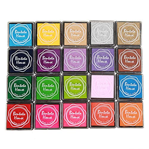 20 Farben Stempelkissen Set, Fingerabdruck Stempelkissen Abwaschbar Stamp Pad für Papier, Holz, Stoff und Fingerabdruck, Scrapbooking 20 Farben Stempelkissen Set, Fingerabdruck Stempelkissen Abwaschbar Stamp Pad für Papier, Holz, Stoff und Fingerabdruck, Scrapbooking von Hztyyier